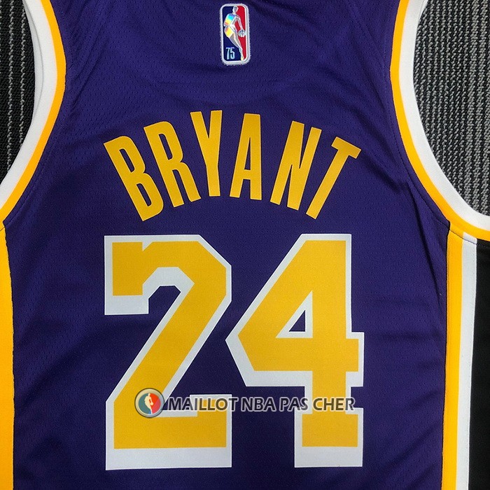 Maillot Los Angeles Lakers Kobe Bryant NO 24 Statement 2021-22 Volet